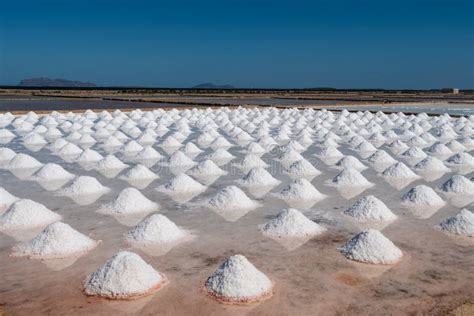 The Salt Pans Of Marsala Trapani Italy Stock Image Image Of Blue