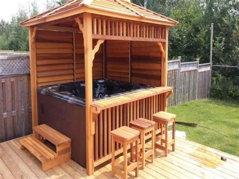 Clever Diy Hot Tub Gazebo Ideas For Winter Hot Tub Gazebo Hot Tub Patio Diy Hot Tub