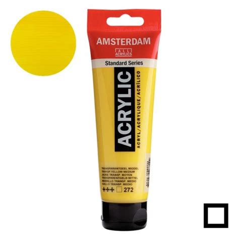 Farba Akrylowa Amsterdam Acrylic Ml Transparent Yellow Medium