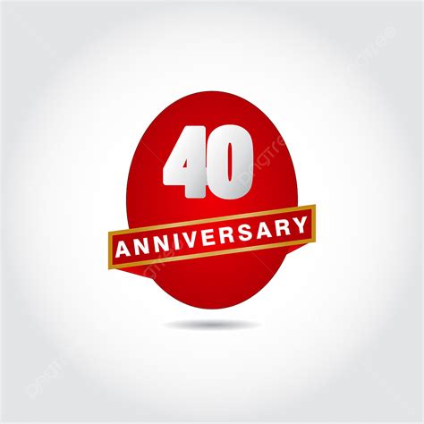 40 Anniversary Vector Hd Images 40 Years Anniversary Vector Template Design Illustration