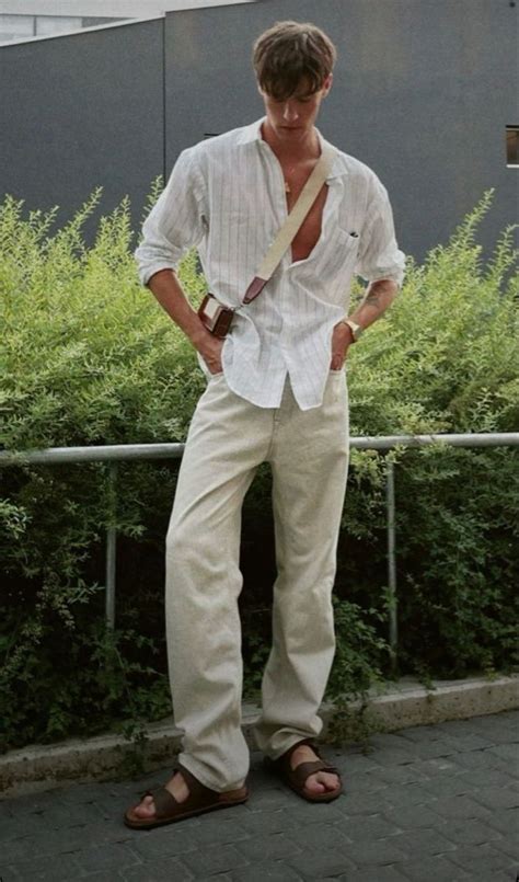 Linen Outfit Men Beach Outfit Men Summer Outfits Men Beach Linen