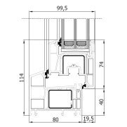 Dvouk Dl Plastov Balk Nov Dve E Rehau Smartline Oknostyl Cz