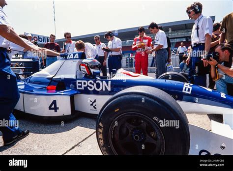 Jean Alesi Formula 1 German Grand Prix At The Hockenheimring On July