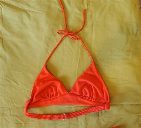 S Union Made Orange Bikini Retro Boho Two Piece S Gem