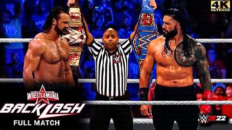 Full Match - Roman Reigns vs Drew McIntyre | Wwe Champion vs Champion ...