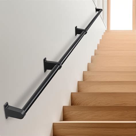 Sdnbht Industrial Stair Railing Metal Hand Rails For Indoor Stairs Wall