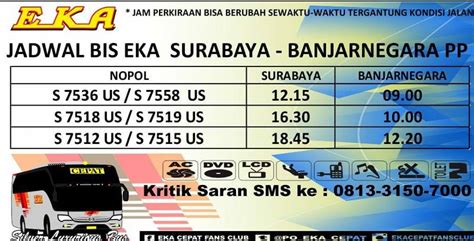 Jadwal Bus Eka Mira Update Info Terupdate