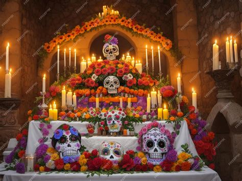 Premium AI Image | altar of the dead in Mexico