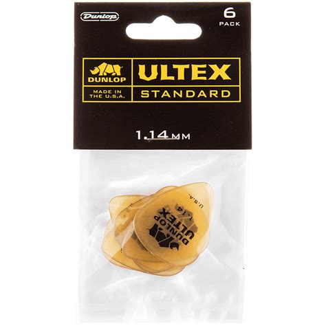 Dunlop Ultex Standard 1 14 Mm 6 Pcs Pick