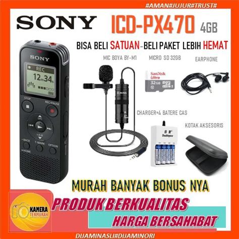 Jual Sony Icd Px Digital Voice Recorder Alat Perekam Suara Sony