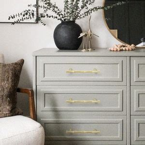 3.78 5.0gold Bamboo Cabinet Pulls and Knobs Drawer Pulls Knobs Cabinet Handles Wardrobe Pull ...