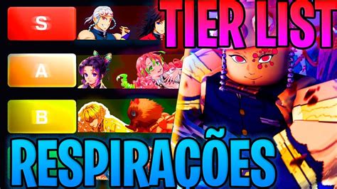 TIER LIST DE TODAS AS RESPIRAÇÕES DO PROJECT SLAYER 1 5 YouTube