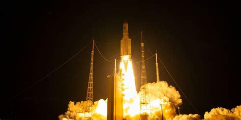 Europes Ariane 5 Rocket Completes Farewell Launch With Double Satellite Mission Fox Weather