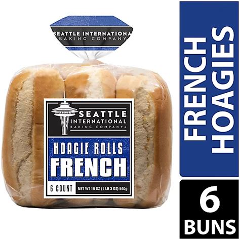 Seattle International Baking Company Hoagie Rolls French 6 Count 19 Oz Safeway