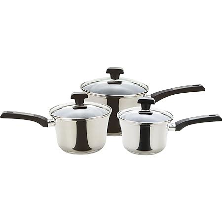 Judge Essentials Hpa Stainless Steel Set Of Pans Piece Set Cm