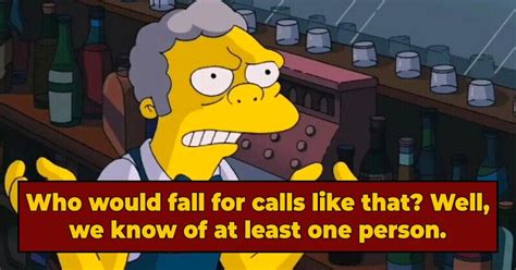 The (Filthy) Real Prank Calls That Inspired Moe In 'The Simpsons ...