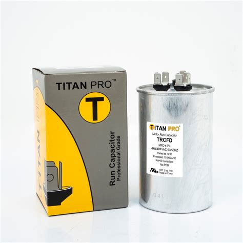 Titan Pro Run Capacitor Mfd Volt Round Packard Online