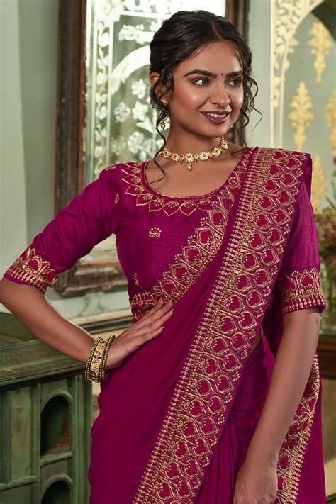 Saree With Lace Border Atelier Yuwa Ciao Jp