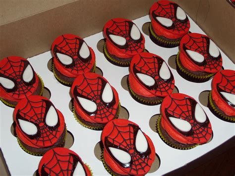 Spiderman Cupcakes Spiderman Cupcakes Custom Cupcakes Spiderman