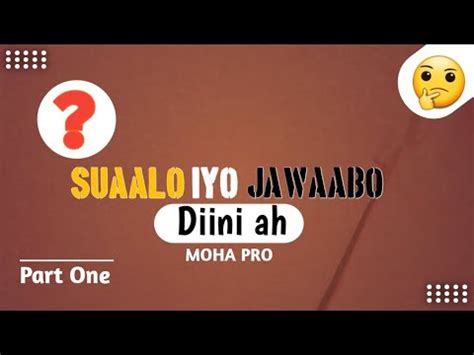 Su Aalo Iyo Jawaabo Diini Ah Su Aalo YouTube