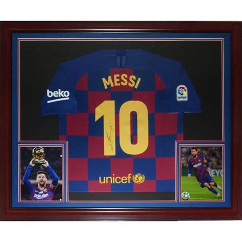 Lionel Messi Autographed Memorabilia Signed Photo Jersey