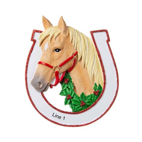 Personalized Horse Ornament Horse Christmas Ornament Custom Etsy