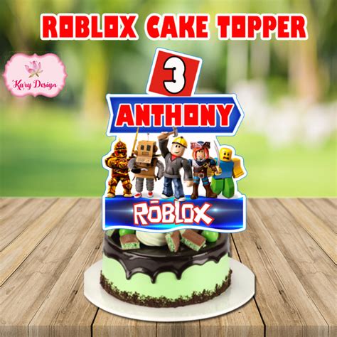 Roblox Cake Topper Kary Designs