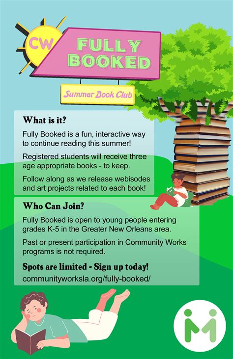 Fully Booked | Community Works of Louisiana - After school and summer ...