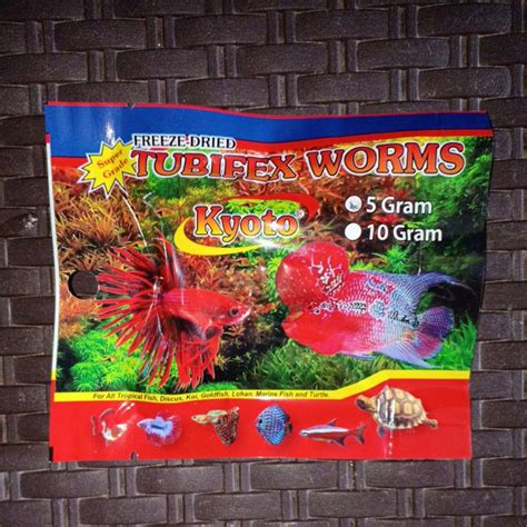 Jual Cacing Kering Sutra Tubifex Worms Gr Pakan Ikan Indonesia Shopee