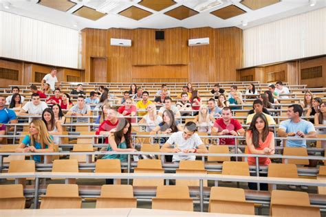 Large Group Of Students At Lecture Hall Stock Photo Royalty Free