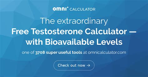 Free Testosterone Calculator — With Bioavailable Levels