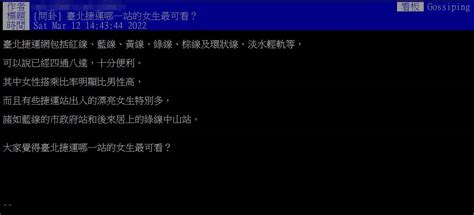 台北捷運「哪站妹子最多？」 網推1站超香：難怪旁邊警察局 Teepr 亮新聞