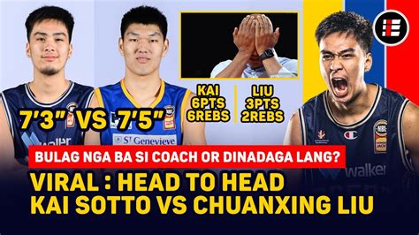 Viral Head To Head Kai Sotto Vs Chuanxing Liu Bulag Nga