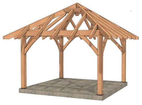 14x14 Pavilion Timber Frame HQ