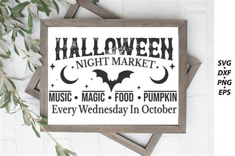 Vintage Halloween Sign Svg Design, Sign Making Svg (4557288)