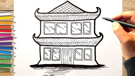 Comment Dessiner Une Maison Japonaise Dessin Facile