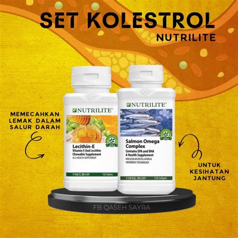 Set Kolestrol Amway Nutrilite Salmon Omega Complex Sg Nutrilite