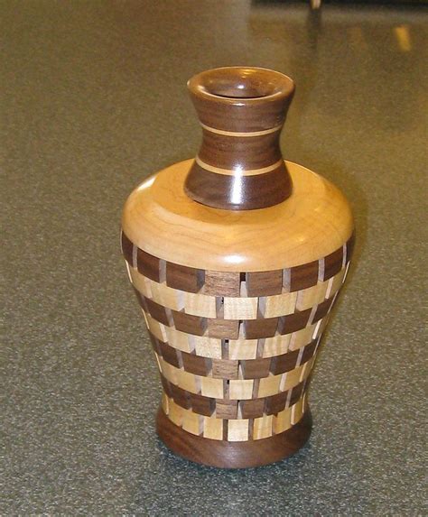 Segmented Vase Of Walnut And Maple This Inch Tall Vase I Flickr