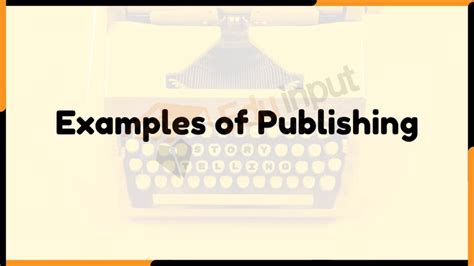 10 Examples Of Publishing