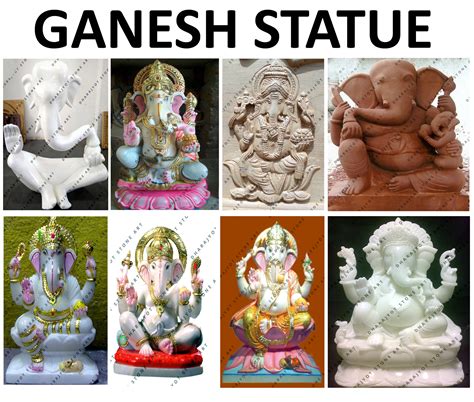 Modern Outdoor Stone Hindu God Religion Ganesha Statue Bronze Marble