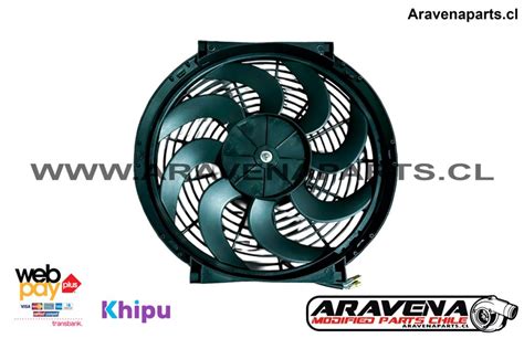 Electro Ventilador Slim De W Aspa Curva Volts Aravena Parts