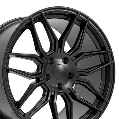 20-inch Satin Black Rims fit Chevrolet C8 Corvette - CV03 20x11 Replica ...