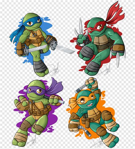 Tmnt Personajes Con Signo Donatello Leonardo Raphael Adolescentes