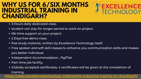 Ppt Six Month Industrial Training In Chandigarh Powerpoint