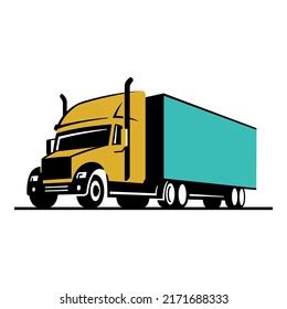 Delivery Truck Logo Design Template Transportation Stock Vector ...