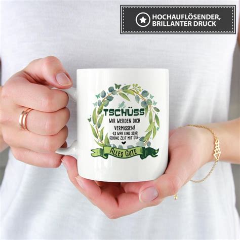 Tasse Wir Werden Dich Vermissen TASSENDRUCK 10 95