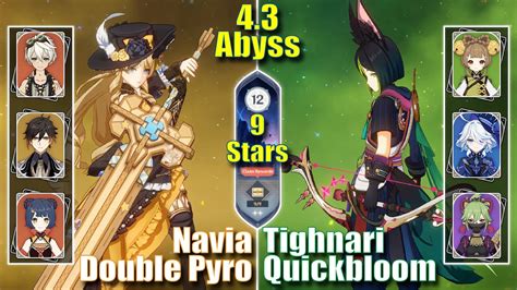 C0 Navia Double Pyro C0 Tighnari X Furina Quickbloom Spiral Abyss 4