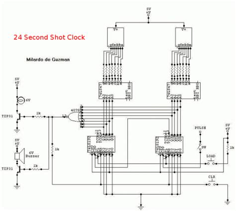 Hour Digital Clock Circuit Diagram Digit Digital Clock