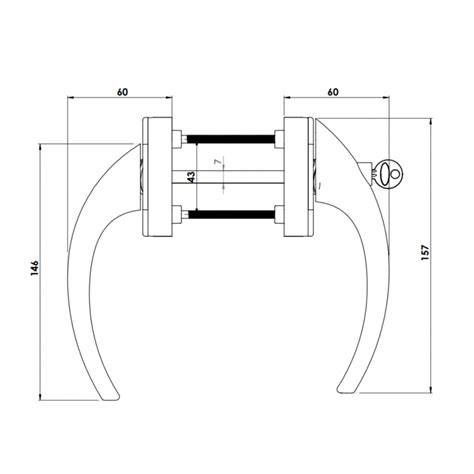 SLIDING GROUP AL EGE SET LOCKABLE GOLD FINISH Windoform