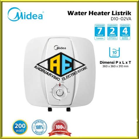 Jual Midea Water Heater D10 02va 10 Liter Pemanas Air Midea D1002va 200w Shopee Indonesia